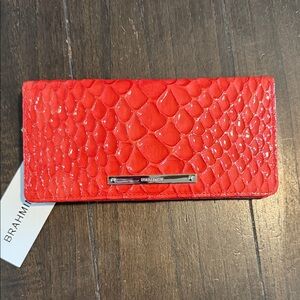 NWT Brahmin Ady Wallet in Candy Apple Snake